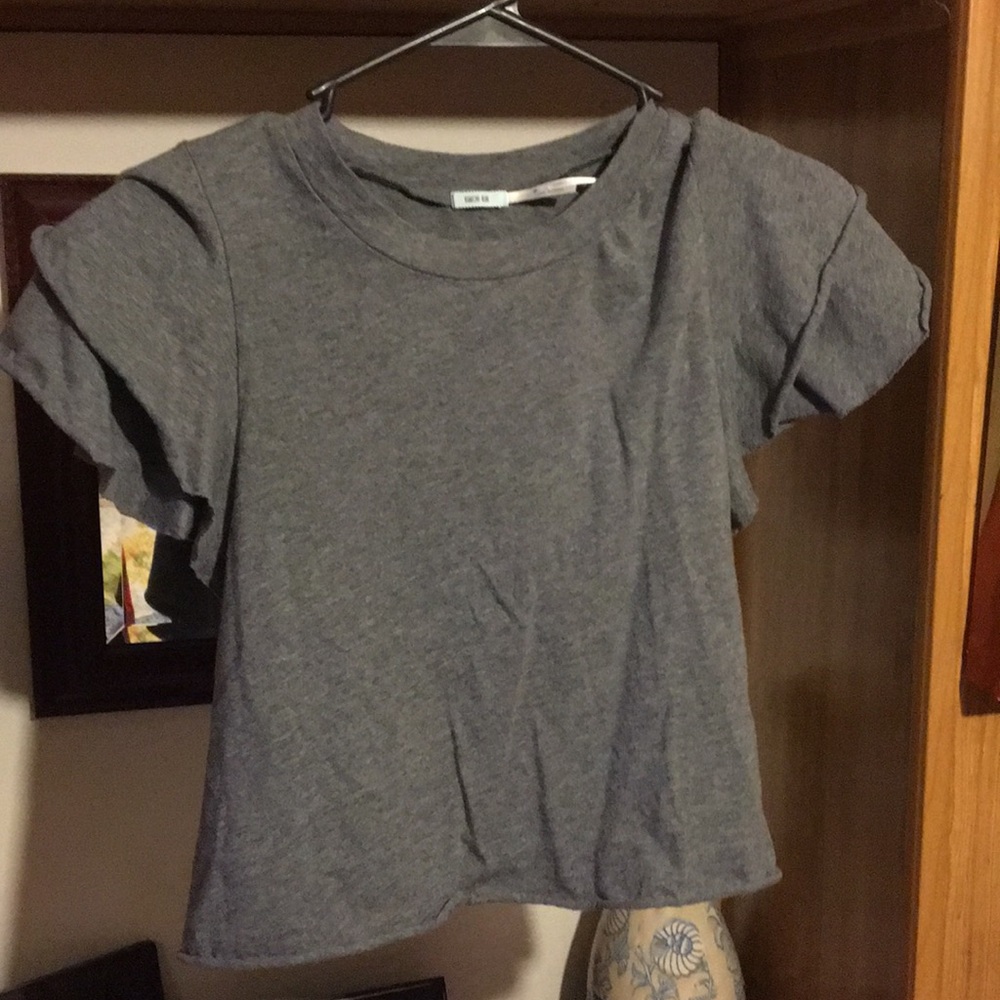 Kimichi blue grey crop top from urban outfitters